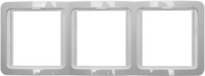 СВЕТОЗАР Гамма, тройная, вертикальная, цвет бежевый, накладная панель (SV-54149-B)