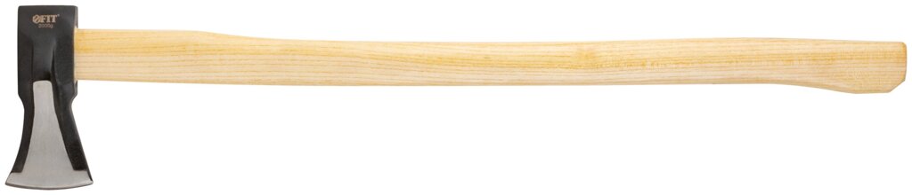 Топор-колун "ушастый" кованый, деревянная отполированная ручка 2000 гр. от компании ТД МЕЛОЧевка (товары для дома от метизов до картриджей) - фото 1