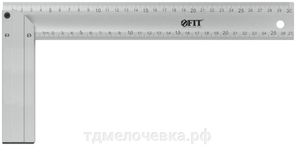 Угольник столярный литой алюмиевый Профи 300 мм от компании ТД МЕЛОЧевка (товары для дома от метизов до картриджей) - фото 1