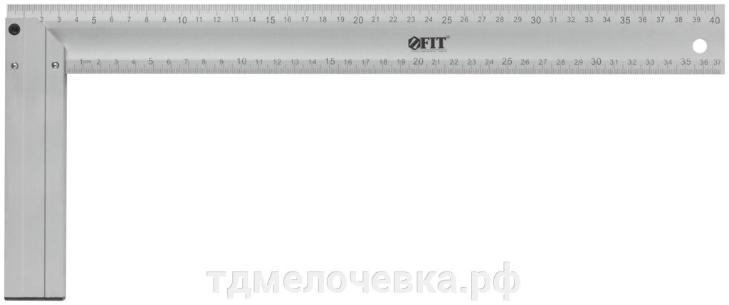 Угольник столярный литой алюмиевый Профи 400 мм от компании ТД МЕЛОЧевка (товары для дома от метизов до картриджей) - фото 1