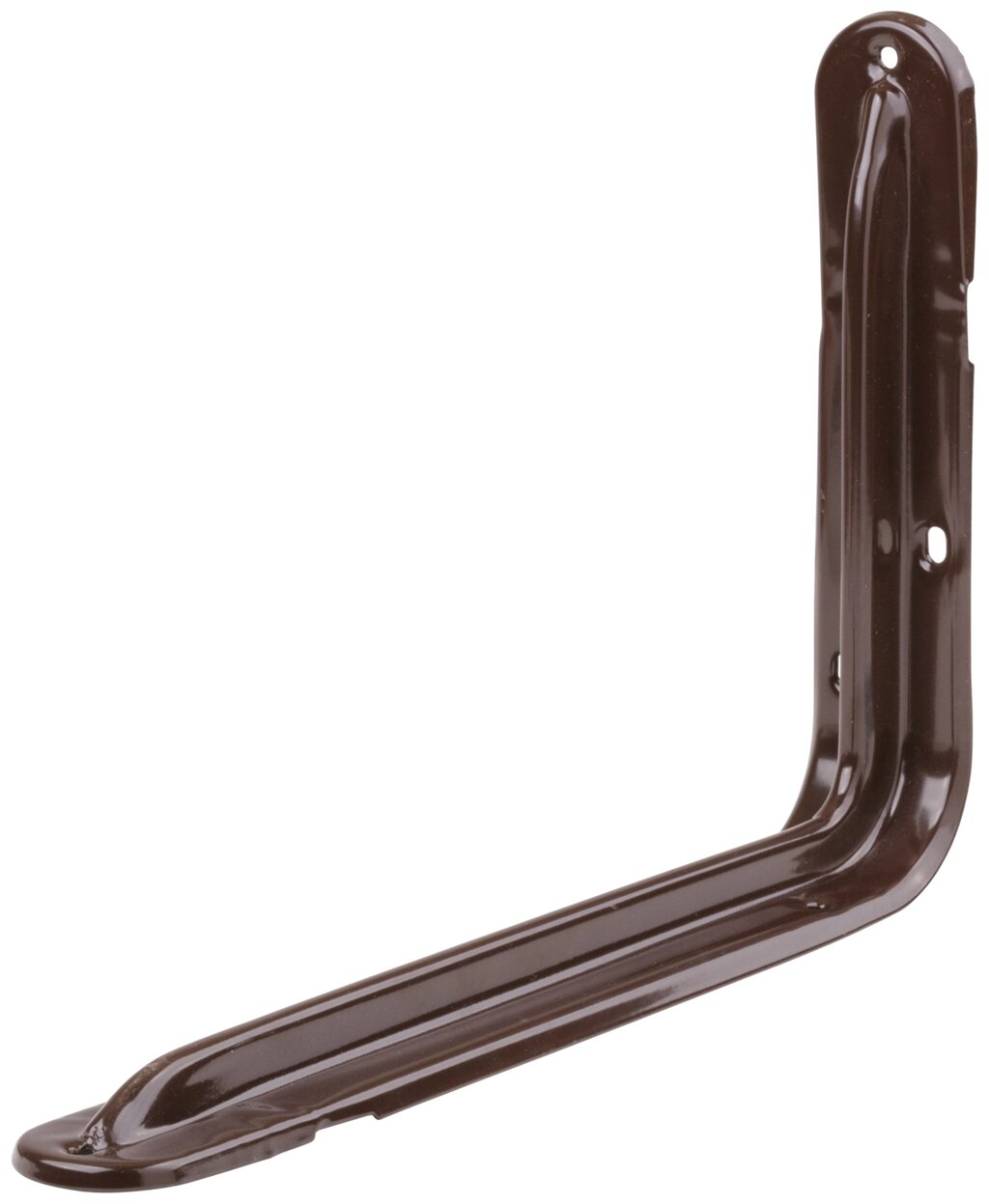 Уголок-кронштейн усиленный коричневый 200х300мм (1,0 мм) от компании ТД МЕЛОЧевка (товары для дома от метизов до картриджей) - фото 1