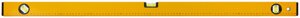 Уровень "Стайл", 3 глазка, желтый усиленный корпус, фрезер. рабочая грань, шкала, Профи 1000 мм