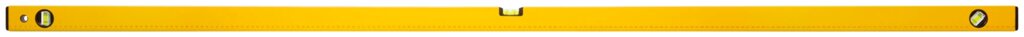Уровень "Стайл", 3 глазка, желтый усиленный корпус, фрезер. рабочая грань, шкала, Профи 2000 мм от компании ТД МЕЛОЧевка (товары для дома от метизов до картриджей) - фото 1