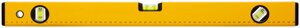 Уровень "Стайл", 3 глазка, желтый усиленный корпус, фрезер. рабочая грань, шкала, Профи 600 мм