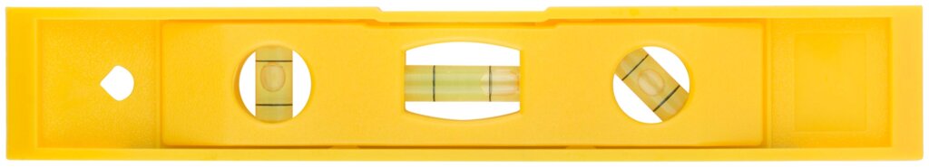 Уровень "Торпедо" пластиковый, 3 глазка, магнитный 225 мм от компании ТД МЕЛОЧевка (товары для дома от метизов до картриджей) - фото 1