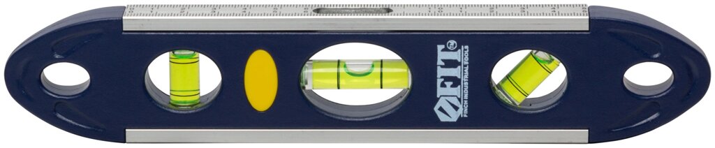 Уровень "Торпедо" пластиковый, 3 глазка, магнитный, с алюминиевой рамкой, Профи 230 мм от компании ТД МЕЛОЧевка (товары для дома от метизов до картриджей) - фото 1