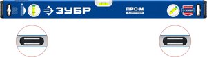 Усиленный магнитный уровень ЗУБР 600 мм с зеркальным глазком Профессионал-М
