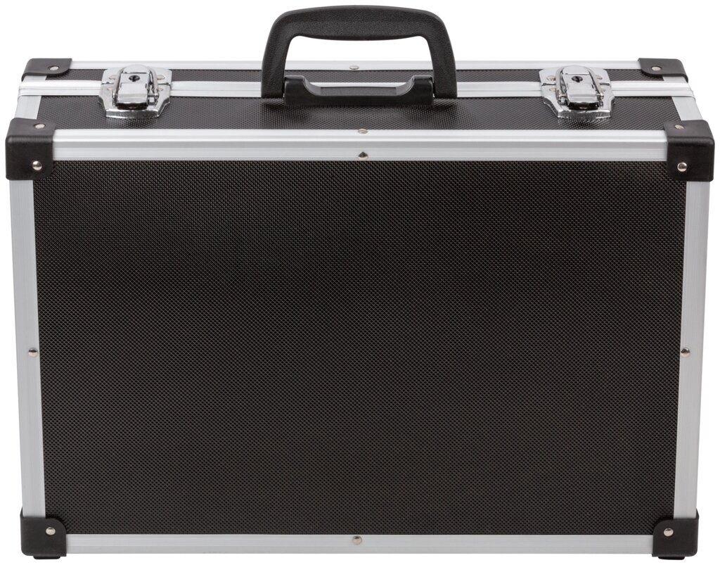 Ящик для инструмента алюминиевый 403 x 310 x 130 мм, черный от компании ТД МЕЛОЧевка (товары для дома от метизов до картриджей) - фото 1