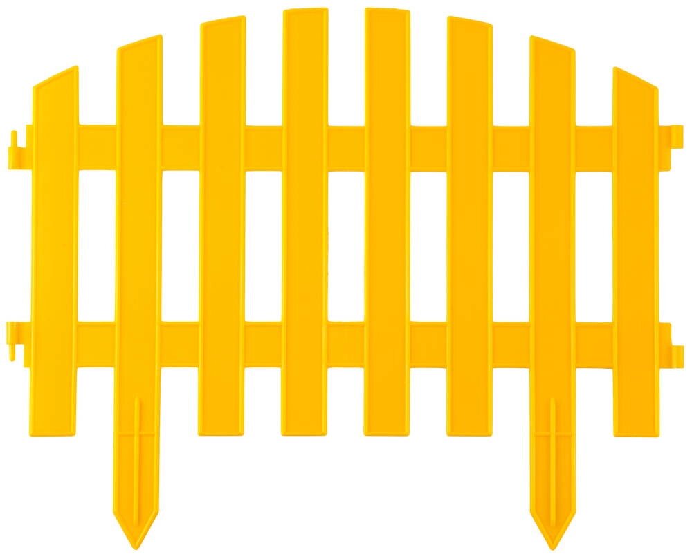 Забор декоративный GRINDA ″АР ДЕКО″, 28x300см, желтый от компании ТД МЕЛОЧевка (товары для дома от метизов до картриджей) - фото 1