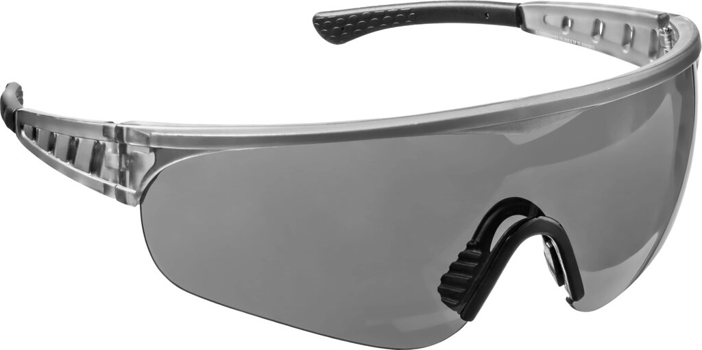 Защитные серые очки STAYER PRO-X широкая монолинза, открытого типа от компании ТД МЕЛОЧевка (товары для дома от метизов до картриджей) - фото 1