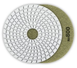 ЗУБР 100 мм,800, мокрое шлифование, алмазный гибкий шлифовальный круг АГШК, Профессионал (29866-800)