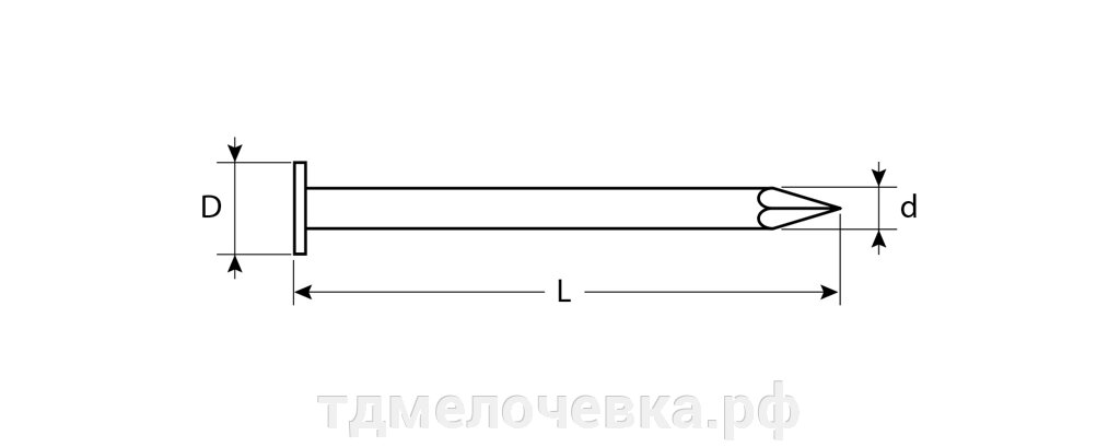 ЗУБР 100 x 4 мм, цинк, 90 шт, гвозди с большой потайной головкой (4-305091-40-100) от компании ТД МЕЛОЧевка (товары для дома от метизов до картриджей) - фото 1