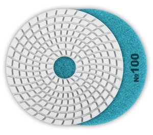 ЗУБР 100мм №100 алмазный гибкий шлифовальный круг (Черепашка) для мокрого шлифования