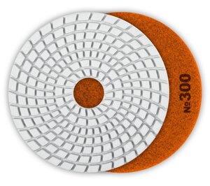 ЗУБР 100мм №300 алмазный гибкий шлифовальный круг (Черепашка) для мокрого шлифования