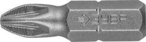 ЗУБР 2 шт, PZ2, 25 мм, кованые биты (26003-2-25-2)