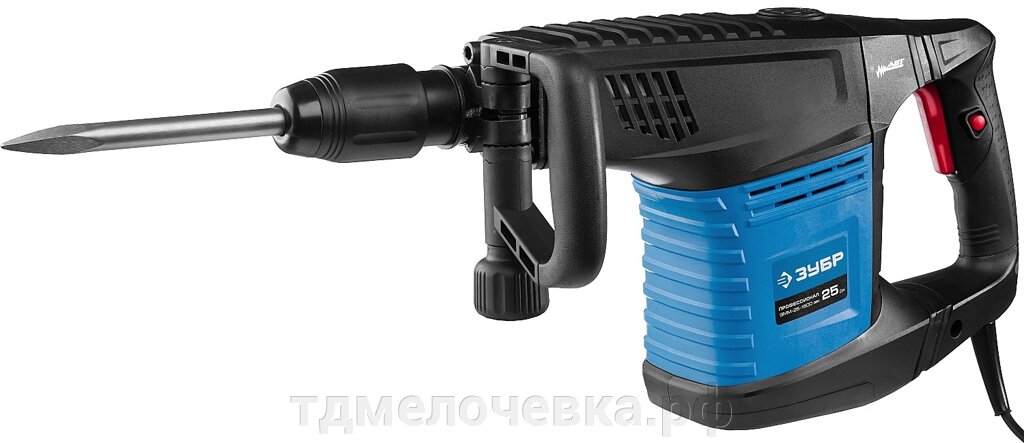 ЗУБР 25 Дж, 1500 Вт, АВТ, отбойный молоток SDS-Max, Профессионал (ЗММ-25-1500 ЭВК) от компании ТД МЕЛОЧевка (товары для дома от метизов до картриджей) - фото 1