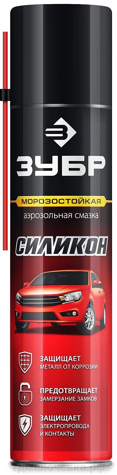 ЗУБР 400 мл, Силиконовая аэрозольная смазка, ПРОФЕССИОНАЛ (41444) от компании ТД МЕЛОЧевка (товары для дома от метизов до картриджей) - фото 1