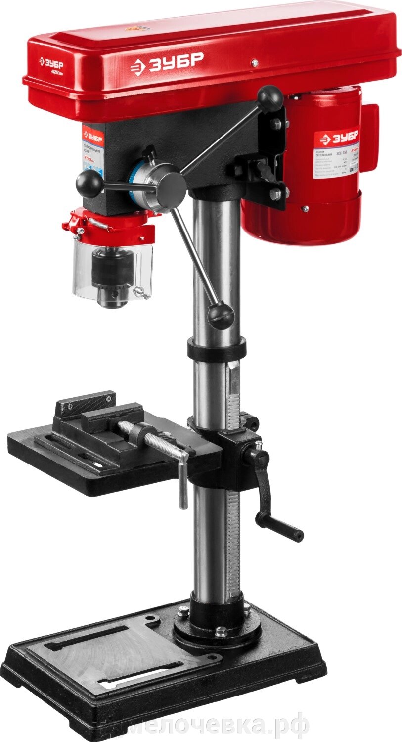 ЗУБР 450 Вт, 16 мм, вертикально - сверлильный станок (ЗСС-450) от компании ТД МЕЛОЧевка (товары для дома от метизов до картриджей) - фото 1