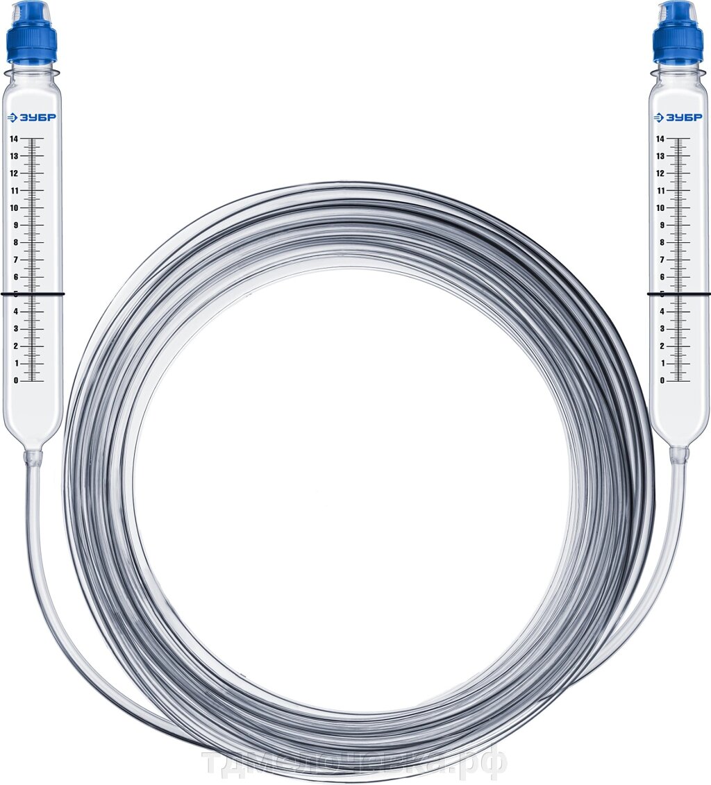 ЗУБР 5 м, d 8 мм, гидроуровень, Профессионал (3482-08-05) от компании ТД МЕЛОЧевка (товары для дома от метизов до картриджей) - фото 1