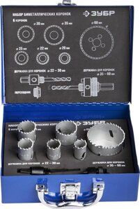 ЗУБР 6 шт, сталь Р6М5,20,22,25,30.35,60), набор биметаллических коронок (29531-H6-1)