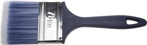 ЗУБР АКВА, КП-13, 75 мм, 3″искусственная щетина, пластмассовая ручка, для высокотекучих ЛКМ, плоская кисть