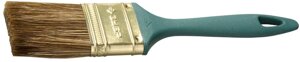 ЗУБР Аква КП-14, 50 мм, 2″смешанная щетина, пластмассовая рукоятка, плоская кисть (4-01014-050)