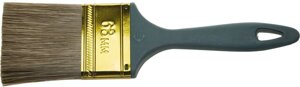 ЗУБР Аква КП-14, 63 мм, 2.5″смешанная щетина пластмассовая рукоятка, плоская кисть (4-01014-063)