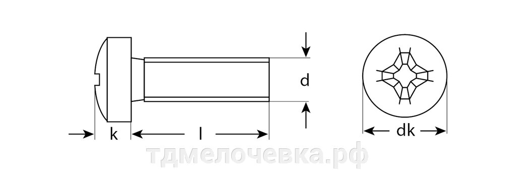 ЗУБР DIN 7985, кл. пр. 4.8, M5 х 60 мм, цинк, 5 кг, винт с полусферической головкой (303150-05-060) от компании ТД МЕЛОЧевка (товары для дома от метизов до картриджей) - фото 1