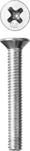 ЗУБР DIN 965, кл. пр. 5.8, M3 х 8 мм, цинк, 45 шт, винт с потайной головкой (4-303116-03-008)