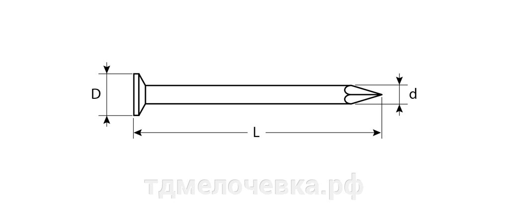 ЗУБР ГОСТ 4028-63, 100 x 4 мм, 5 кг, строительные гвозди (305010-40-100) от компании ТД МЕЛОЧевка (товары для дома от метизов до картриджей) - фото 1