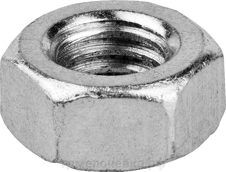 ЗУБР ГОСТ ISO 4032-2014, кл. пр. 6, M12, цинк, 5 кг, шестигранная гайка (303550-12) от компании ТД МЕЛОЧевка (товары для дома от метизов до картриджей) - фото 1