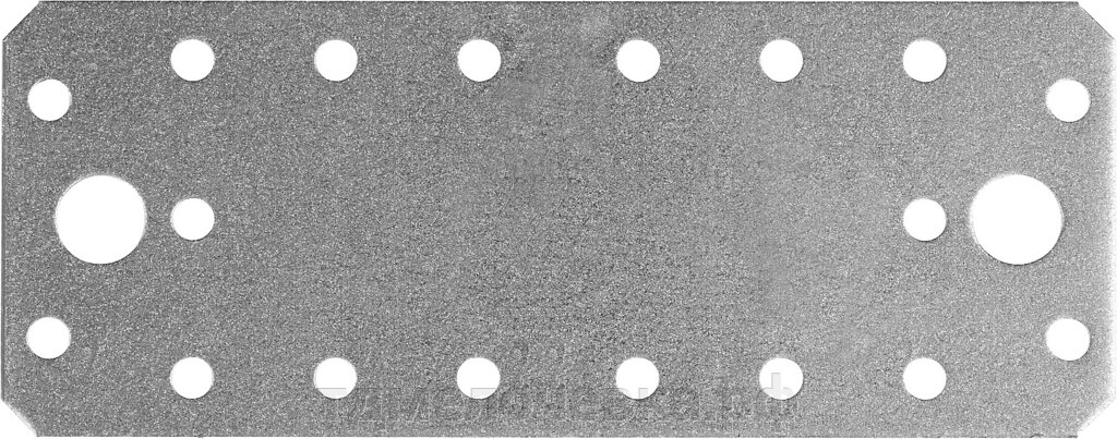ЗУБР КП-2.0, 140 x 55 x 2 мм, цинк, крепежная пластина (310236-140-55) от компании ТД МЕЛОЧевка (товары для дома от метизов до картриджей) - фото 1