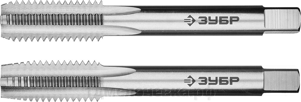 ЗУБР М12 x 1.75 мм, сталь Р6М5, комплект машинно-ручных метчиков, Профессионал (4-28007-12-1.75-H2) от компании ТД МЕЛОЧевка (товары для дома от метизов до картриджей) - фото 1