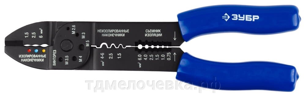 ЗУБР ММ-30, 0.75 - 6 мм2, многофункциональный стриппер (22668-23) от компании ТД МЕЛОЧевка (товары для дома от метизов до картриджей) - фото 1