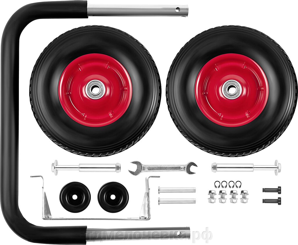 ЗУБР Набор колес + рукоятка, для генераторов мощностью свыше 4000 Вт от компании ТД МЕЛОЧевка (товары для дома от метизов до картриджей) - фото 1