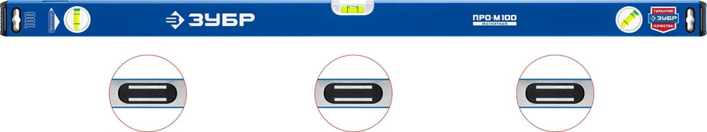ЗУБР ПРО-М, 1000 мм, усиленный магнитный уровень, Профессионал (34589-100) от компании ТД МЕЛОЧевка (товары для дома от метизов до картриджей) - фото 1