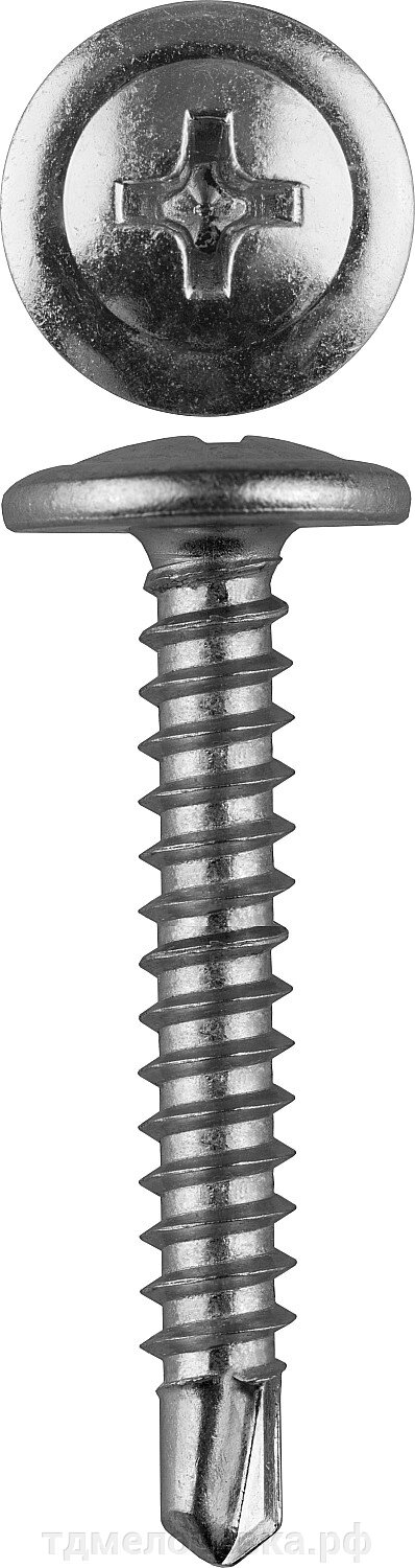 ЗУБР ПШМ-С, 16 х 4.2 мм, цинк, 500 шт, саморез с пресс-шайбой и сверлом (4-300211-42-016) от компании ТД МЕЛОЧевка (товары для дома от метизов до картриджей) - фото 1