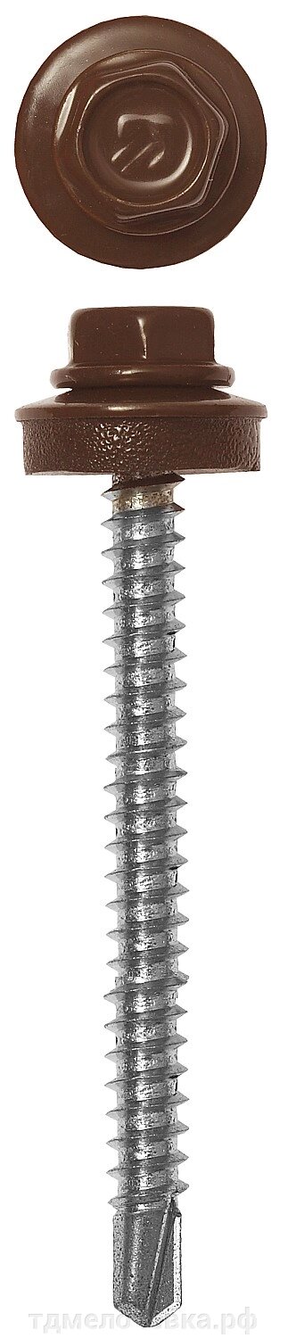 ЗУБР СКД 8017, 60 х 4.8 мм, шок.-коричн., 1000 шт, кровельный саморез (4-300310-48-060-8017) от компании ТД МЕЛОЧевка (товары для дома от метизов до картриджей) - фото 1