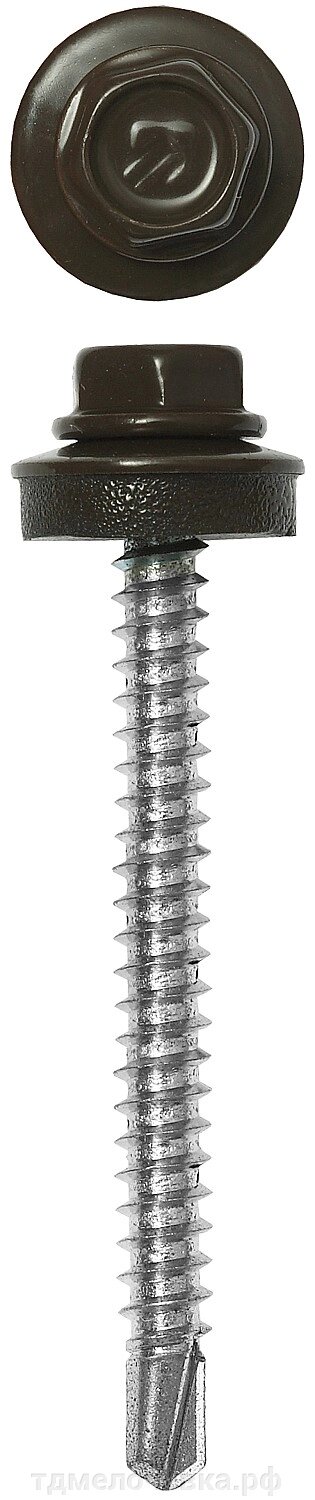 ЗУБР СКД 8028 38 х 4.8 мм, зем.-коричн., кровельный саморез, 1600 шт (4-300310-48-038-8028) от компании ТД МЕЛОЧевка (товары для дома от метизов до картриджей) - фото 1