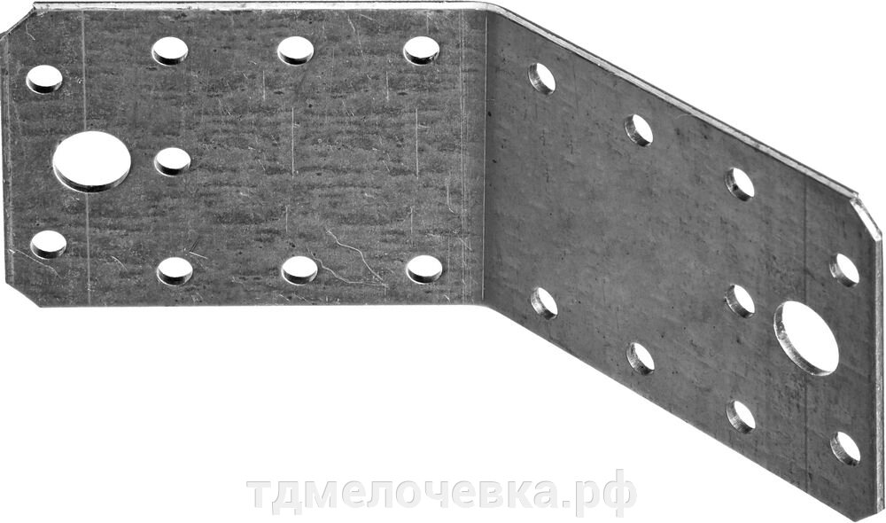 ЗУБР УК-135-2.0, 55 x 70 x 70 x 2 мм, 135 град, цинк, крепежный уголок (310136-55-070) от компании ТД МЕЛОЧевка (товары для дома от метизов до картриджей) - фото 1