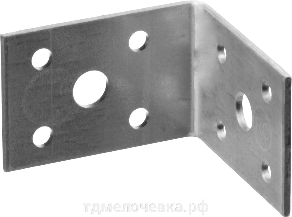 ЗУБР УК-2.0, 35 x 50 x 50 x 2 мм, цинк, крепежный уголок (310126-35-050) от компании ТД МЕЛОЧевка (товары для дома от метизов до картриджей) - фото 1