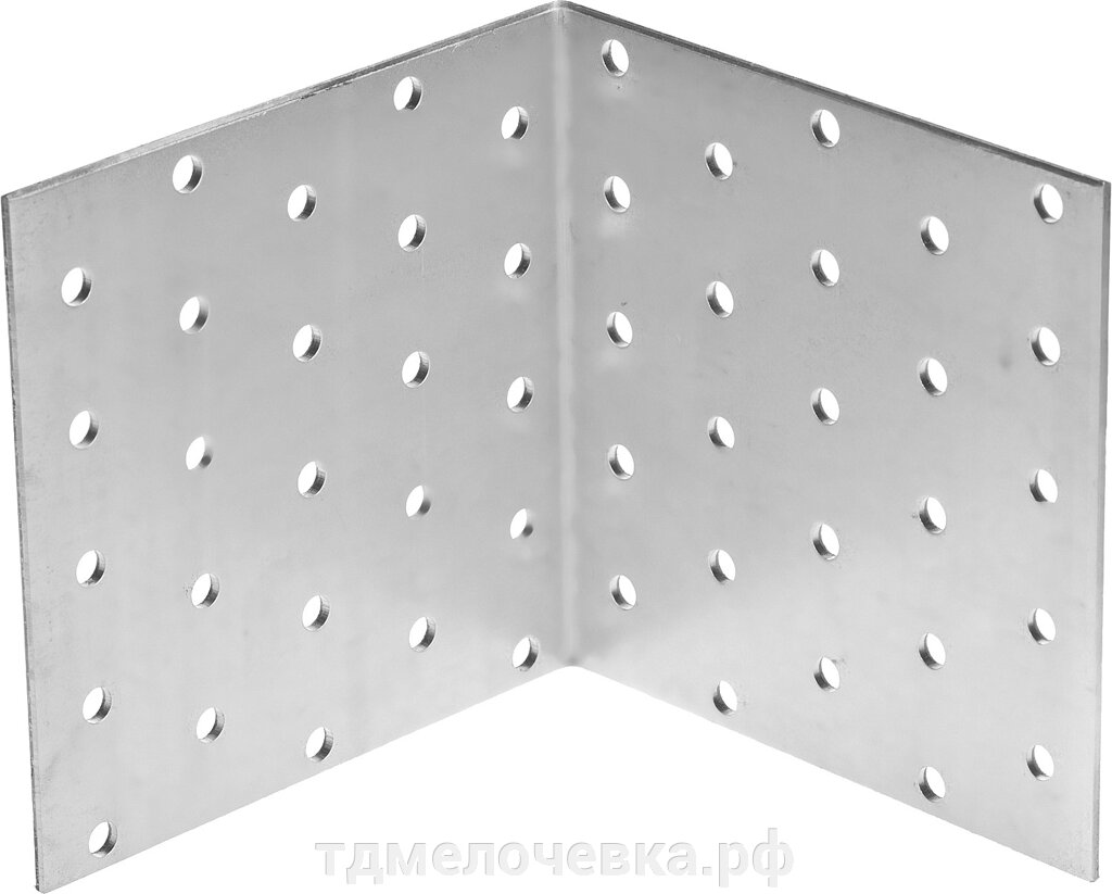 ЗУБР УКР-2.0, 100 x 100 x 100 x 2 мм, цинк, равносторонний крепежный уголок (310206-100-100) от компании ТД МЕЛОЧевка (товары для дома от метизов до картриджей) - фото 1