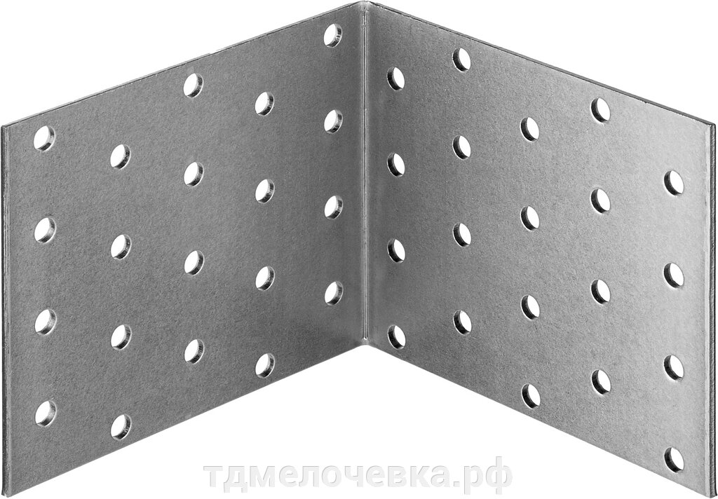 ЗУБР УКР-2.0, 80 x 100 x 100 x 2 мм, цинк, равносторонний крепежный уголок (310206-080-100) от компании ТД МЕЛОЧевка (товары для дома от метизов до картриджей) - фото 1