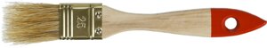 ЗУБР УНИВЕРСАЛ, 25 мм, 1″светлая натуральная щетина, деревянная ручка, плоская кисть (01099-025)