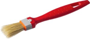 ЗУБР УНИВЕРСАЛ, 25 мм, 1″светлая натуральная щетина, пластмассовая ручка, все виды ЛКМ, плоская кисть (01015-025)