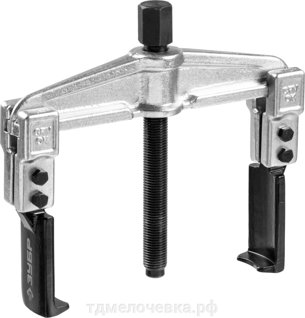ЗУБР внешний d 25 - 125 мм внутренний d 55 - 170 мм, раздвижной двухзахватный съемник с тонкими захватами, Профессионал от компании ТД МЕЛОЧевка (товары для дома от метизов до картриджей) - фото 1