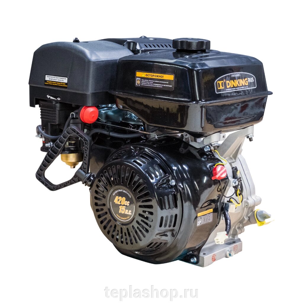 Двигатель Dinking DK190F-S (15лс, зимний, ручной стартер, катушка, датчик масла) от компании ООО "РВК" - фото 1