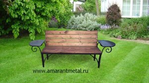 Скамейка для дачи со столиками в Москве от компании ООО Амарант
