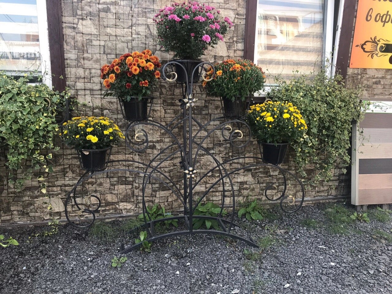 Цветочница кованая «Парковая» за 10500 руб. Купить в Москве. Выгодные ...