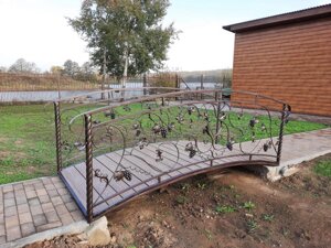 Мостик с лозой и пластиковой доской (350х100) см